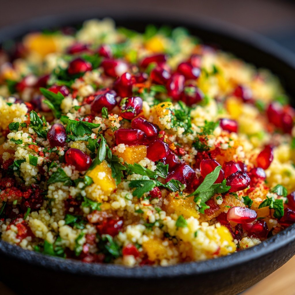 Couscous Salat Mit Granatapfel Zum Grillen