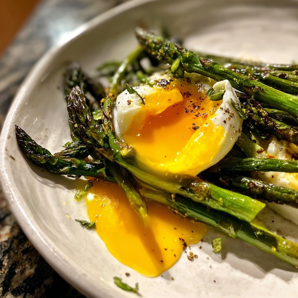 Grüner Spargel Mit Ei