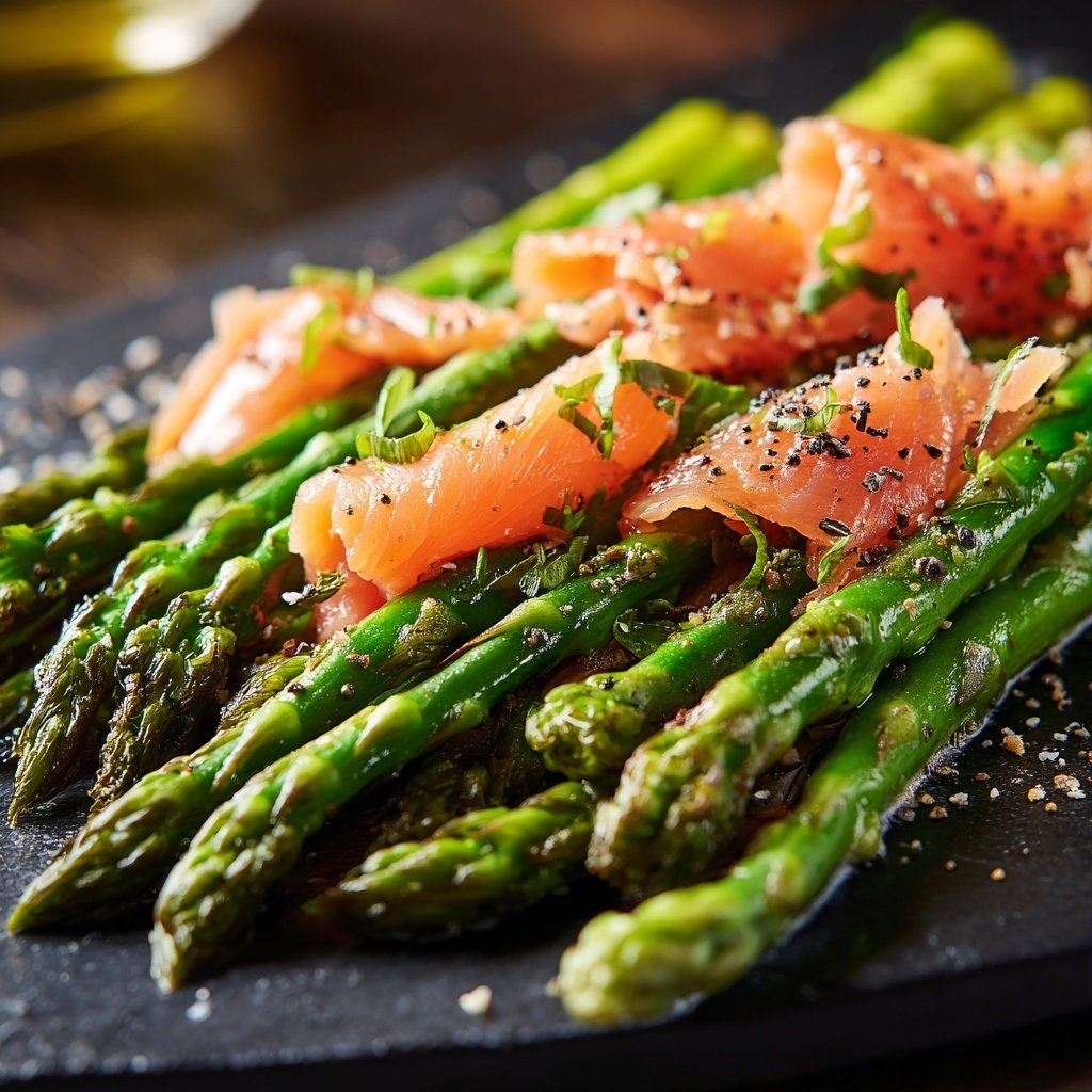 Grüner Spargel Mit Lachs