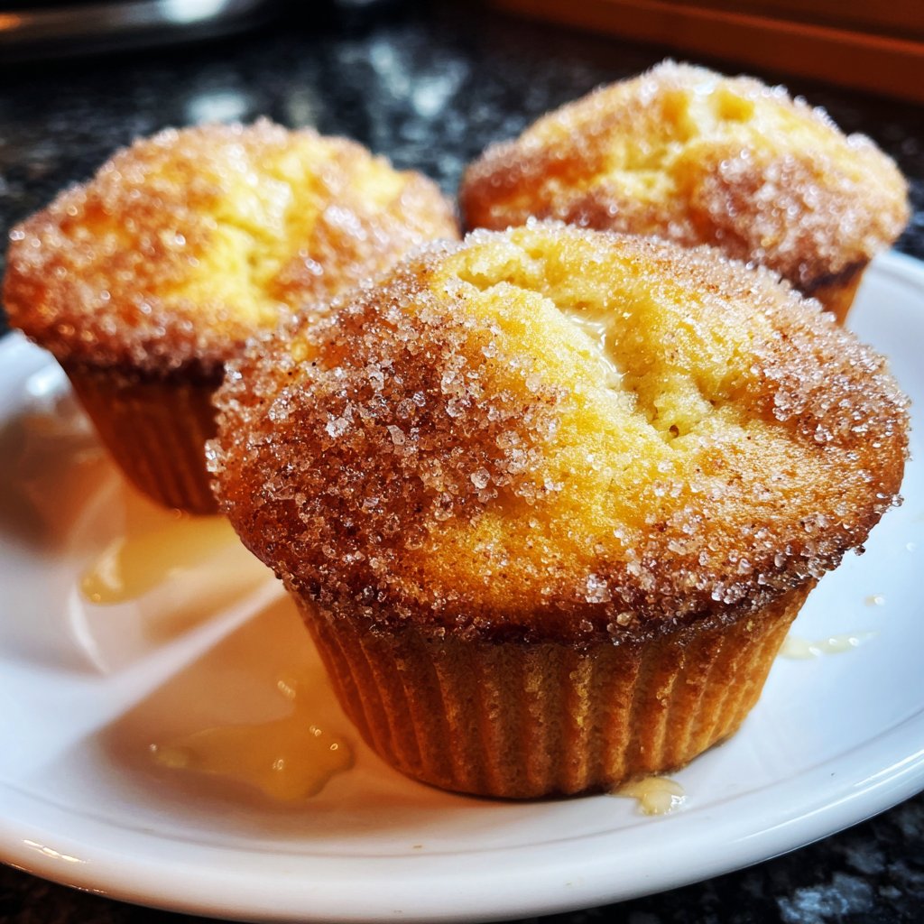 Muffins mit Zimt und Zucker