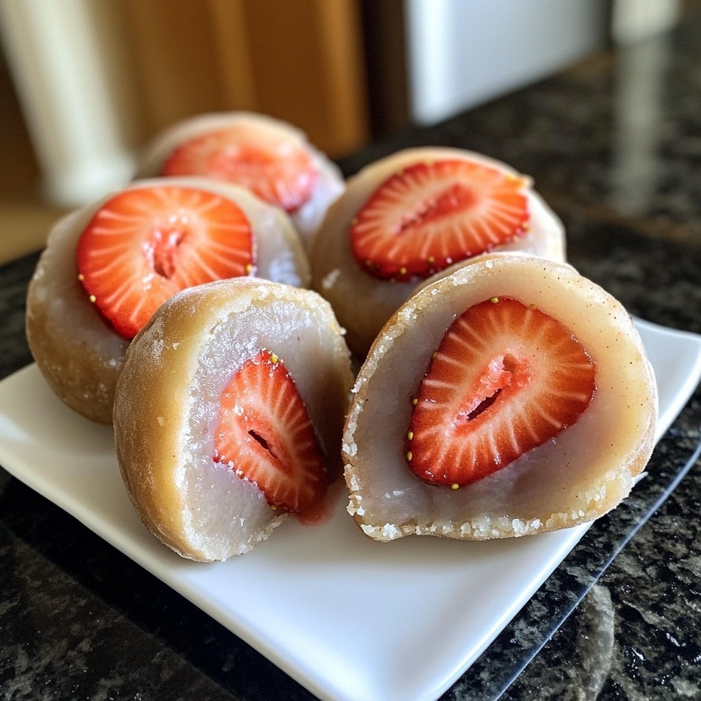 Erdbeer-Mochi