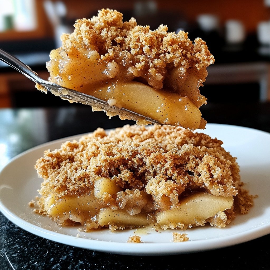 Veganer Apfel-Crumble