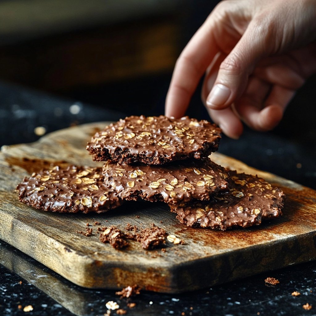 Gesunde Haferkekse mit Kakao