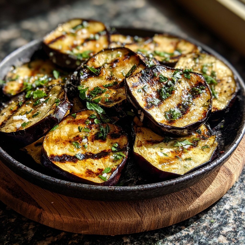 Gegrillte Auberginen Scheiben