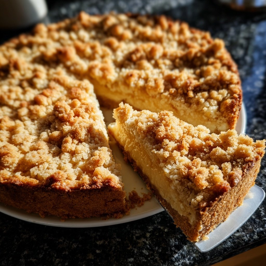 Streuselkuchen Mit Vanillepudding