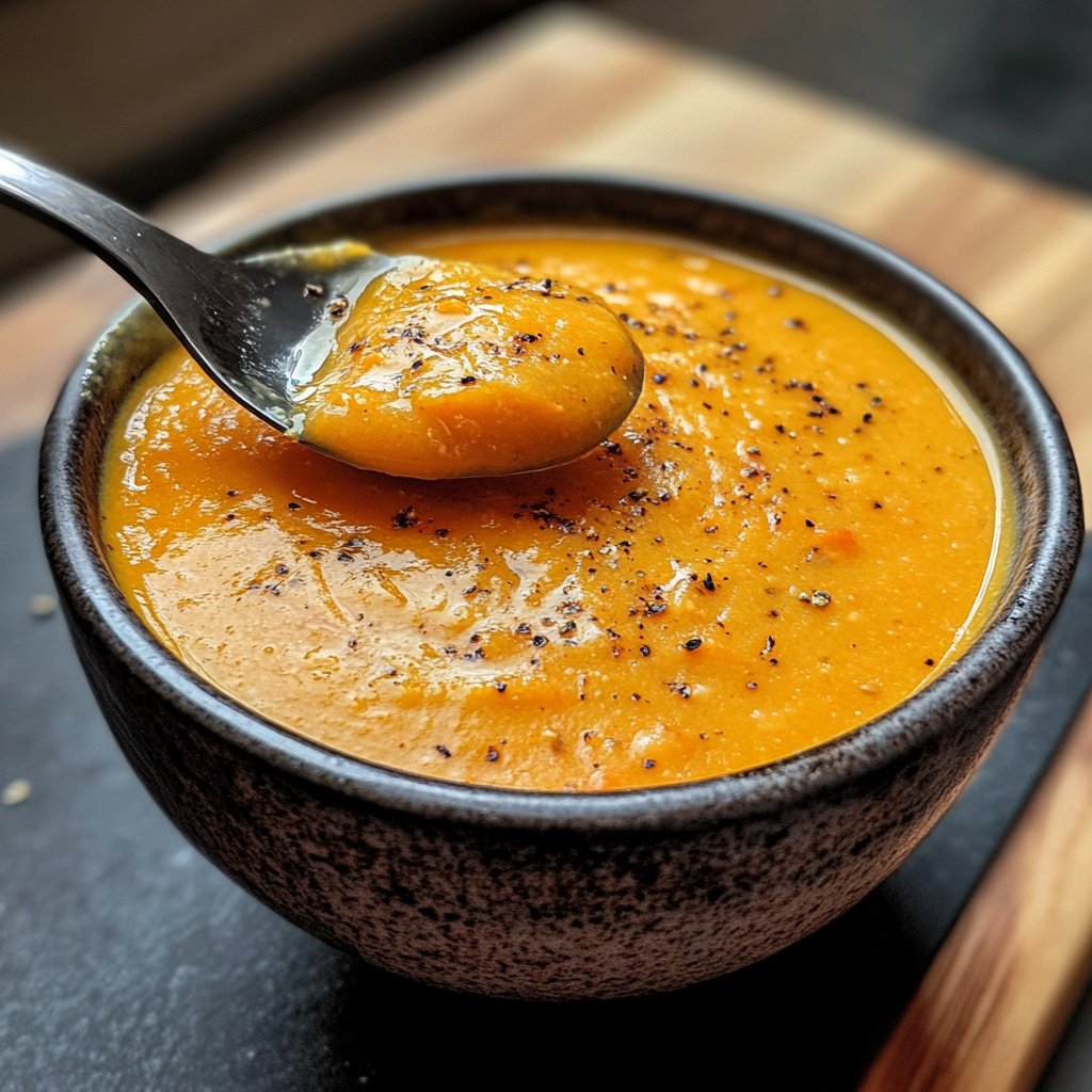 Kürbissuppe mit Karotten