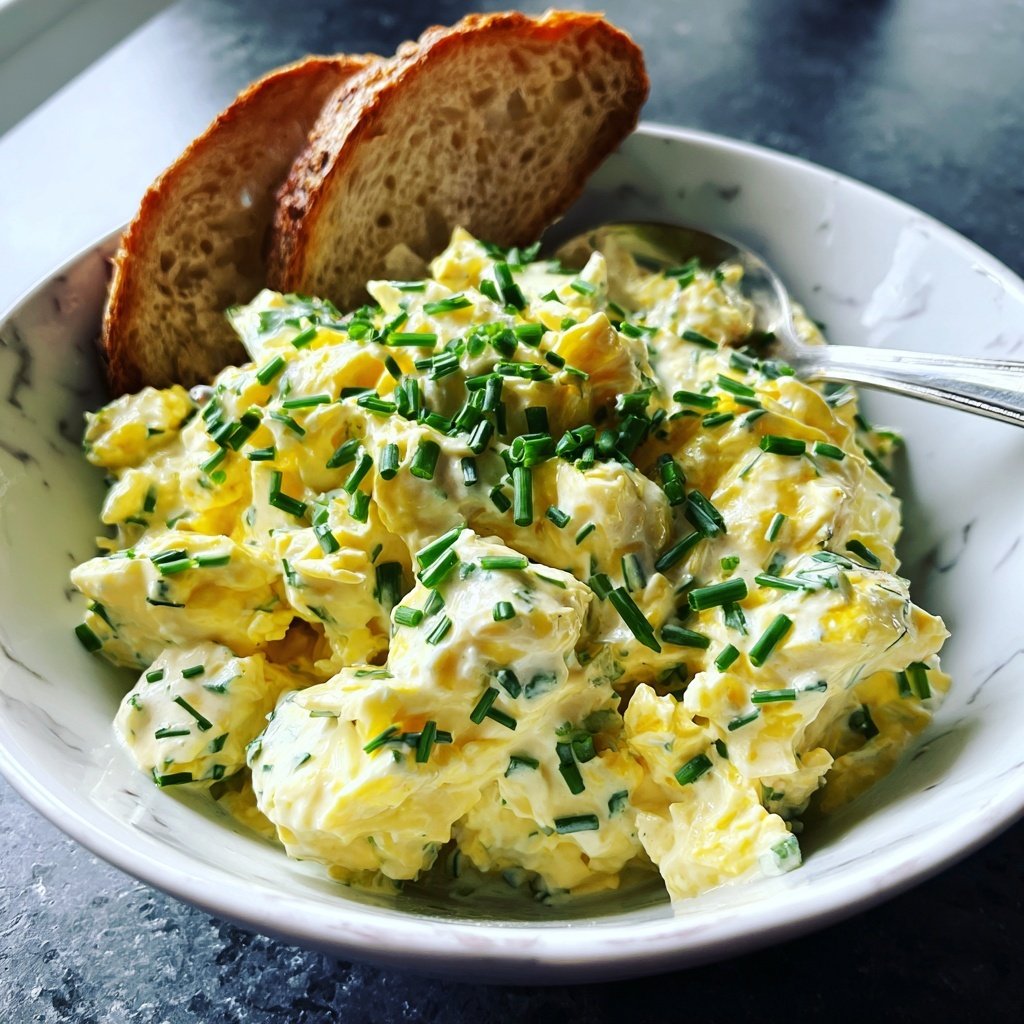 Schnell & Einfach 10-Minuten-Eiersalat mit Joghurt