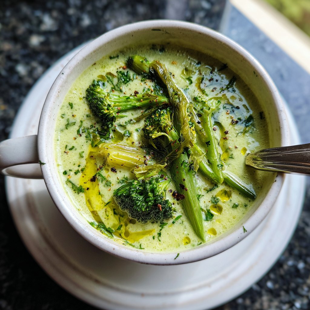 Blumenkohlsuppe mit Brokkoli und Lauch