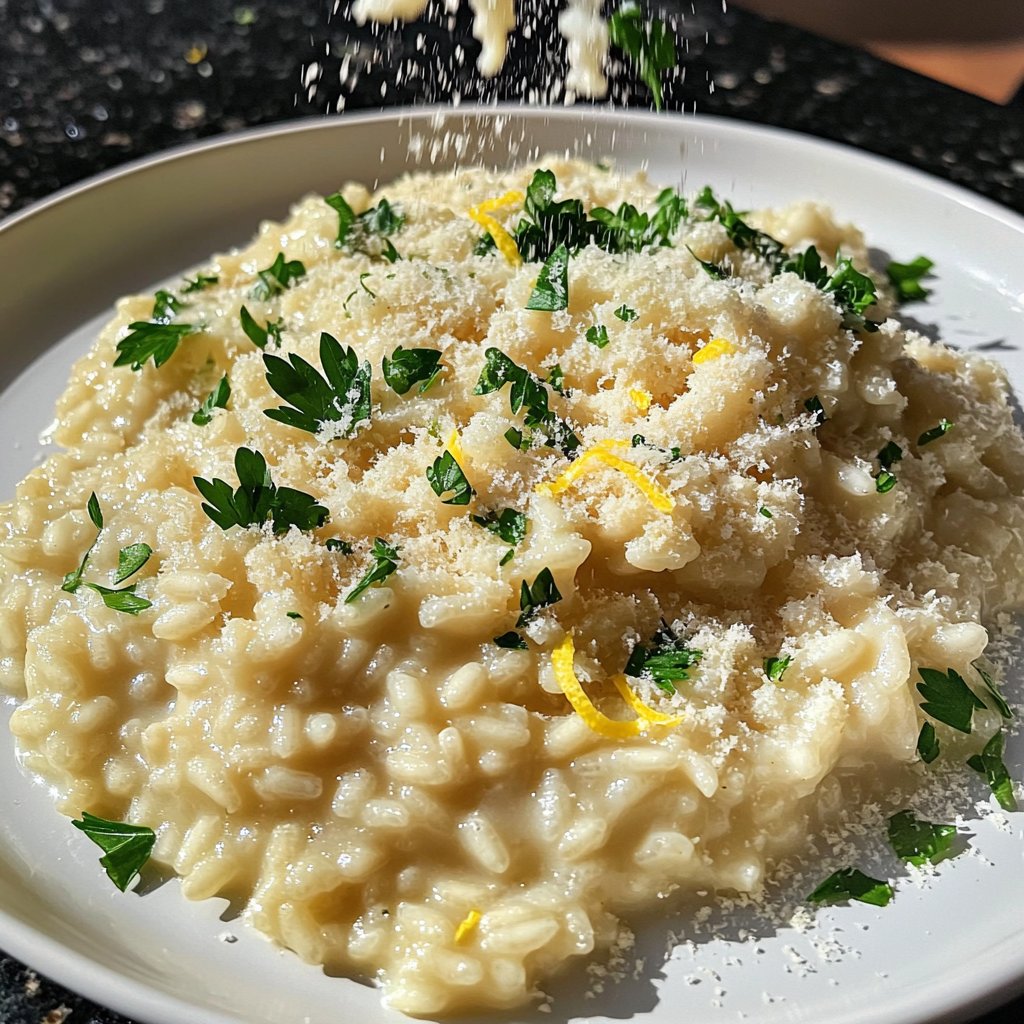 Risotto mit Zitrone und Parmesan
